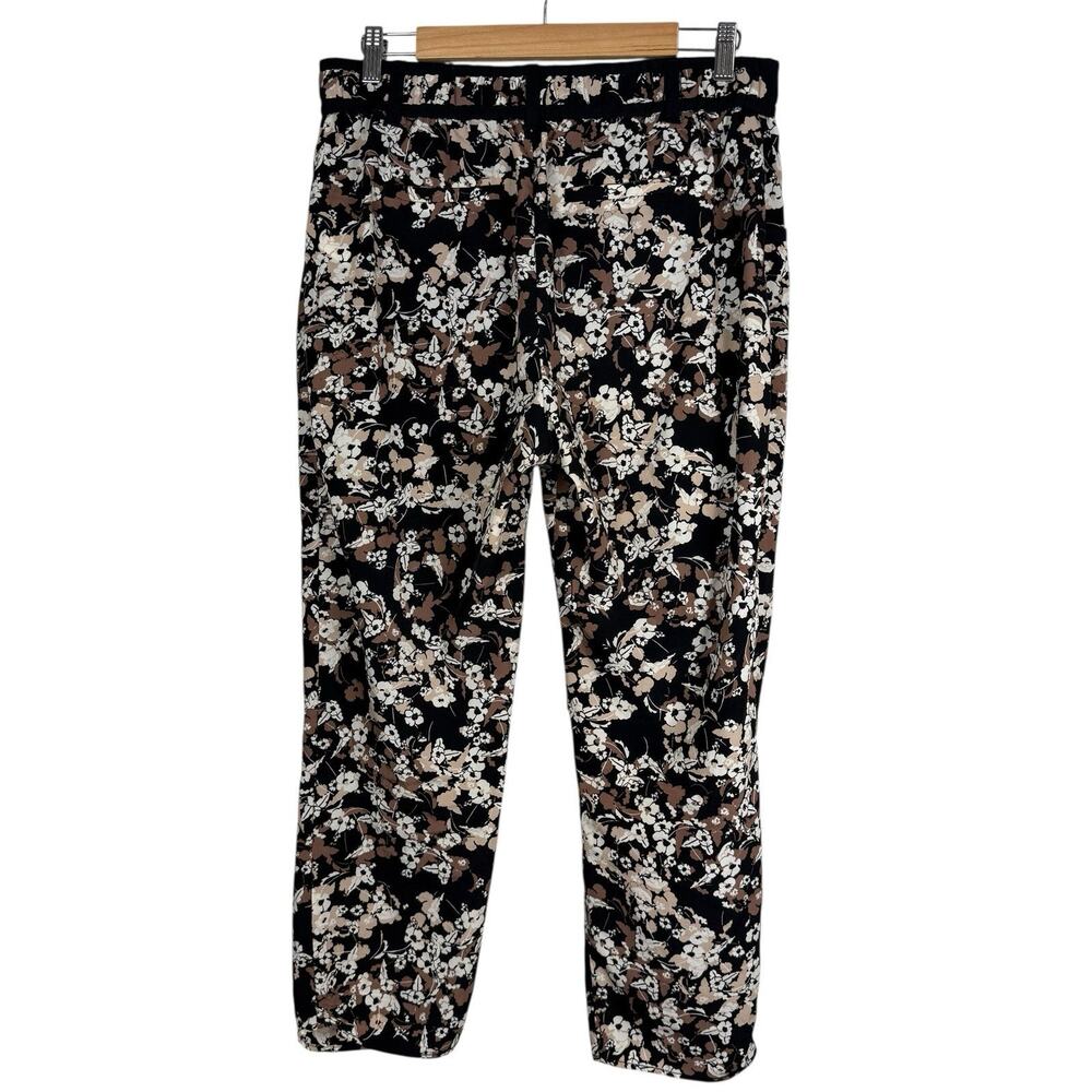 Anthropologie Pants Womens 10 Black Brown Cartonnier Nassella Joggers Trousers - Picture 10 of 14